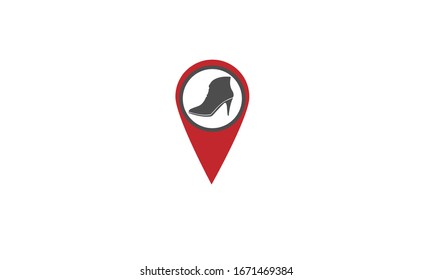 Location shoes vector logos and icons. 
