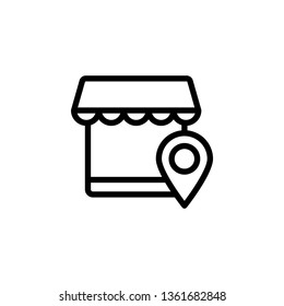 Location, shop , vector icon. Can be used for web and mobile. Navigation and map vector icon