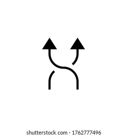 Icono de barrido de posición en glifo plano negro, estilo relleno aislado en fondo blanco