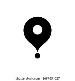 Location sign and dot icon