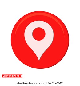 
location sign, location sign in flat style