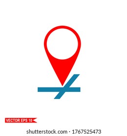 
location sign, location sign in flat style