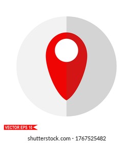 
location sign, location sign in flat style