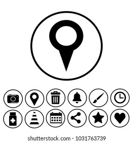 location sign icon