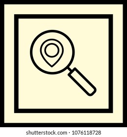 location sign icon