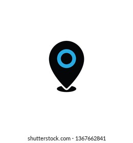 Location Sign Icon Vector Flat Design For Web