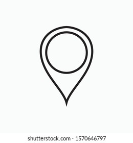 location sign icon vector isolated