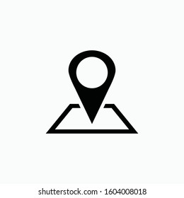 location sign icon vector isolated