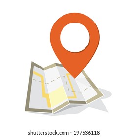  location sign with map