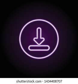 location sign neon icon. Elements of web set. Simple icon for websites, web design, mobile app, info graphics