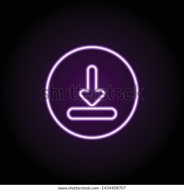 location sign neon\
icon. Elements of web set. Simple icon for websites, web design,\
mobile app, info\
graphics