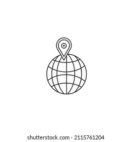 location sign vector type icon