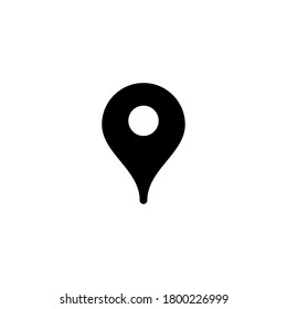 location solid icon on the white backround