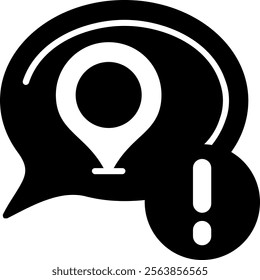 Location Solid Style Icon Design