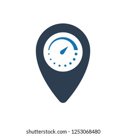 Location Speed Schedule Icon