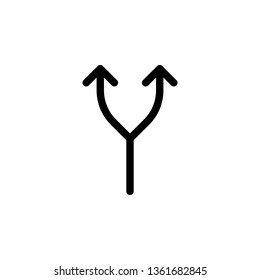 Location, split, vector icon. Can be used for web and mobile. Navigation and map vector icon