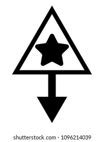 location star icon. vector illustration
