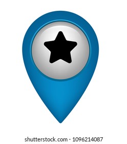 location star icon. vector illustration