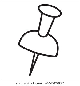 Vector de contorno de icono de stock de Locación