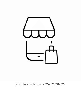 location store bag market icon