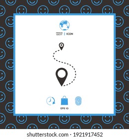 Location symbol Icon. Elements for your design