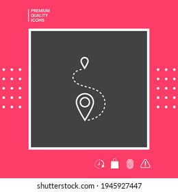 Location symbol Icon. Elements for your design