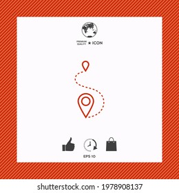 Location symbol Icon. Elements for your design