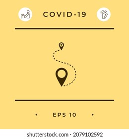 Location symbol Icon. Elements for your design