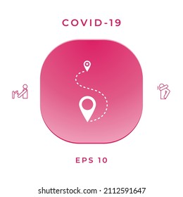 Location symbol Icon. Elements for your design