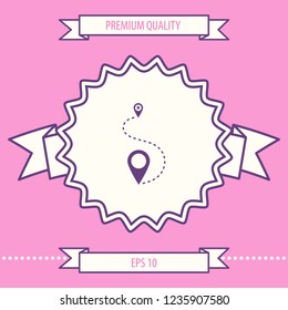Location symbol Icon. Graphic elements for your design