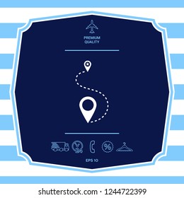 Location symbol Icon. Graphic elements for your design