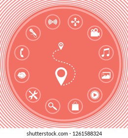 Location symbol Icon. Graphic elements for your design