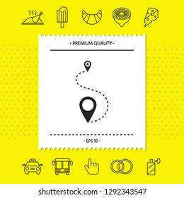 Location symbol Icon. Graphic elements for your design