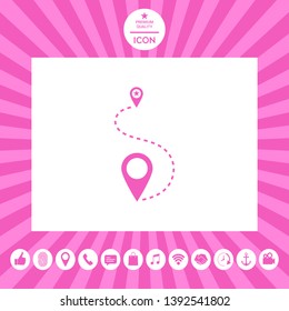 Location symbol Icon. Graphic elements for your design