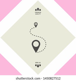 Location symbol Icon. Graphic elements for your design