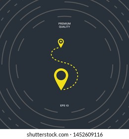 Location symbol Icon. Graphic elements for your design