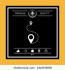 Location symbol Icon. Graphic elements for your design