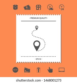Location symbol Icon. Graphic elements for your design
