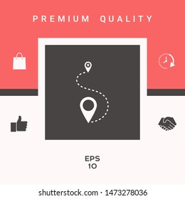 Location symbol Icon. Graphic elements for your design