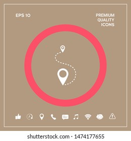 Location symbol Icon. Graphic elements for your design