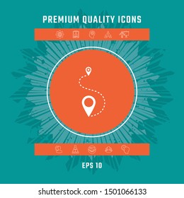 Location symbol Icon. Graphic elements for your design