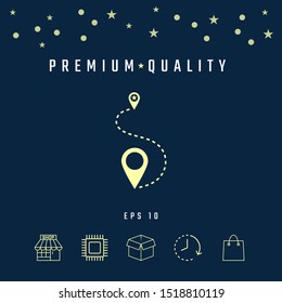 Location symbol Icon. Graphic elements for your design