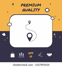 Location symbol Icon. Graphic elements for your design