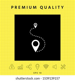Location symbol Icon. Graphic elements for your design