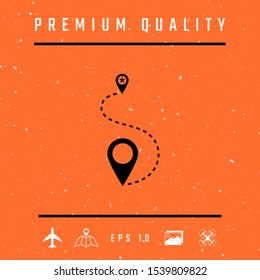 Location symbol Icon. Graphic elements for your design