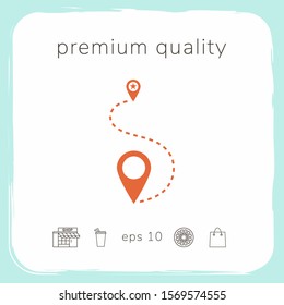 Location symbol Icon. Graphic elements for your design