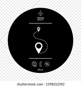 Location symbol Icon. Graphic elements for your design