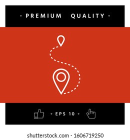 Location symbol Icon. Graphic elements for your design