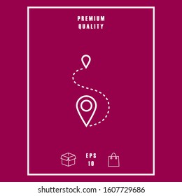 Location symbol Icon. Graphic elements for your design