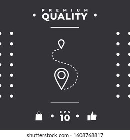 Location symbol Icon. Graphic elements for your design